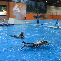 Zahlreiche Trendsportarten sind auf der boot in Düsseldorf vertreten.